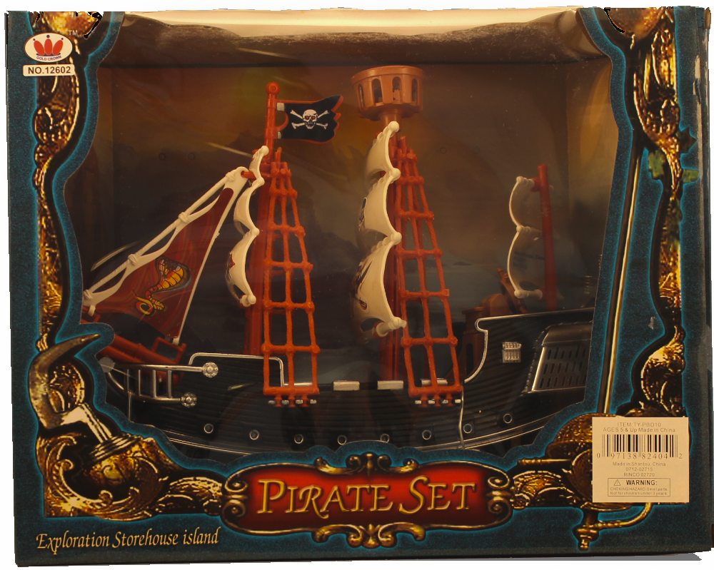 Item #: 128 - Pirate Ship type Spanish Galleon