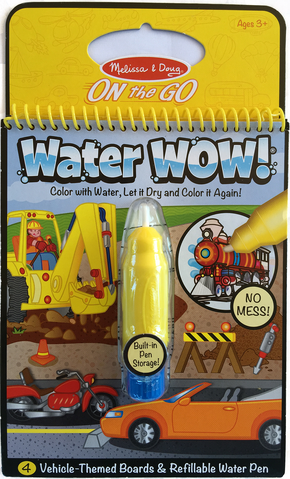 Item #: 310 - Melissa & Doug Water Wow Coloring Book - Vehicles – Black  Raven's Ship Store